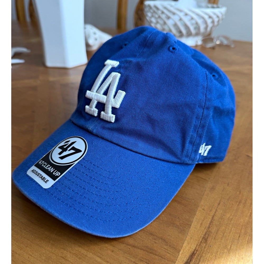 '47 Los Angeles Dodgers Blue Clean Up Adjustable MLB Baseball Cap Hat